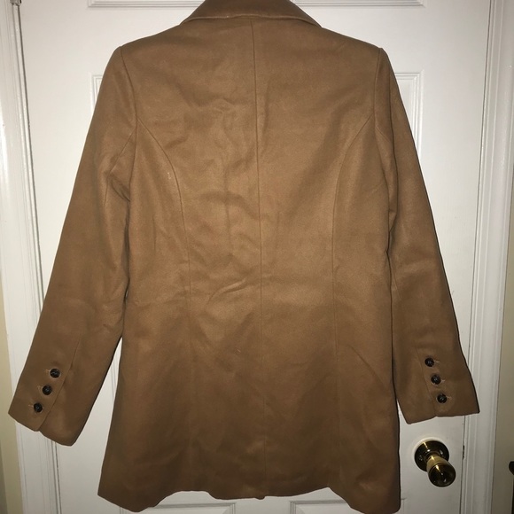 SHEIN Womens NWOT Camel Pea Coat - Picture 3 of 3